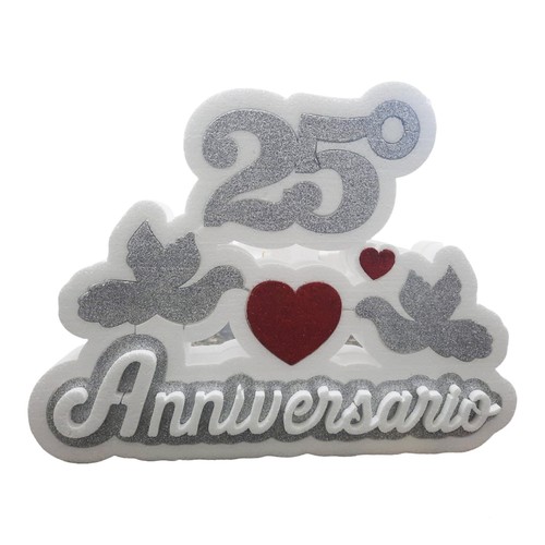 Centrotavola anniversario - anniversario, 25°