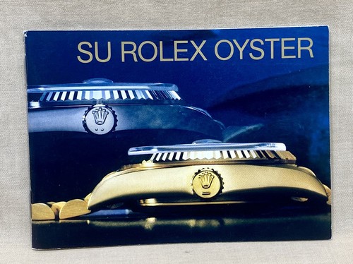 Rolex oyster booklet 1989 - rolex,