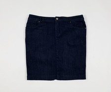 Armani jeans gonna denim usato minigonna W32 tg 46 gonna blu skirt tubino T8681