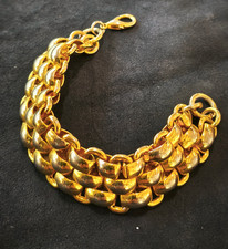 bracciale vintage americano anni 60  dorato - vtg bracelet