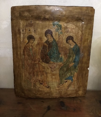 Antica icona dipinta su - 🌈,