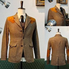 Giacca safari uomo tweed