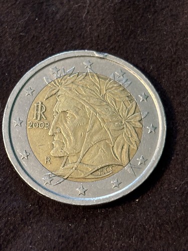 Moneta euro dante - 2,