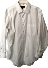 Bergamo New York camicia uomo manica lunga con bottoni taglia large 16/16,5 32/33