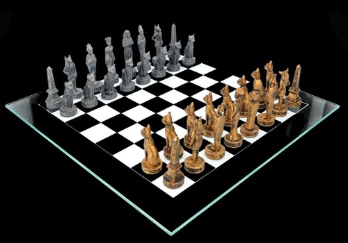 Gioco scacchi egitto oro - egitto,