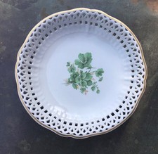 Ciotola in vimini inglese KPM Berlin 20 cm bordo traforato placcato oro 1° Ciotola Impero Elezione