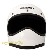 Casco integrale vintage bianco