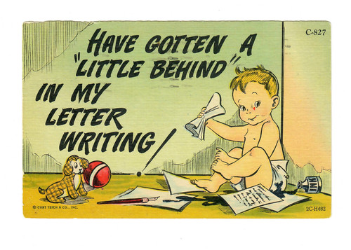 1956 cartolina umorismo - 1956,