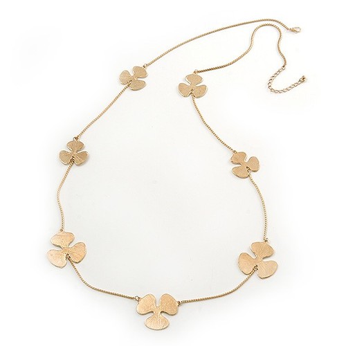 Collana lunga trefoil - collana,
