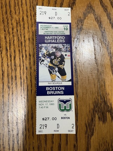 Biglietto hartford whalers - hartford, vs