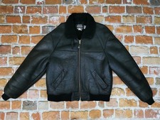 SCHOTT Bros Pilota B6 Shearling pelle di Pecora Vintage Giacca IN Gr : L 44 Tip