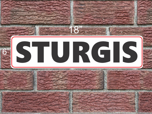 Insegna metallo sturgis - insegna,