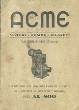 SPARE PARTS MANUAL MOTORE AGRICOLO ACME AL 800