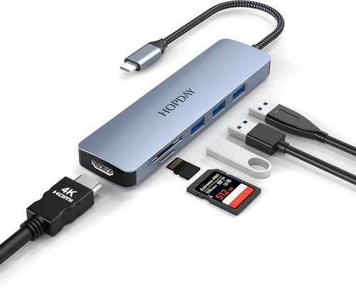 Hub usb 1 doppio - usb-c, in