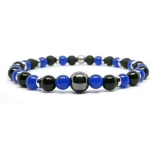 Bracciale inter nero azzurro - bracciale,