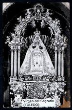 santino antico postale Madonna