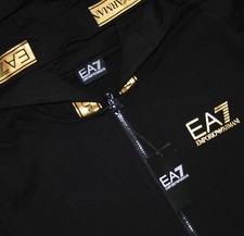 Felpa con cappuccio EA7 Black