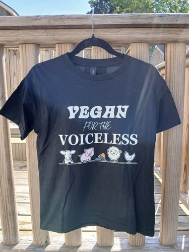 Maglietta nera youth vegan - maglietta,