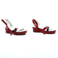 D&g sandalo con zeppa numero 34 usate (SS3627) rosso basso donna