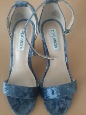 ORIGINALI STEVE MADDEN VELLUTO BLU CINTURINO ALLA CAVIGLIA