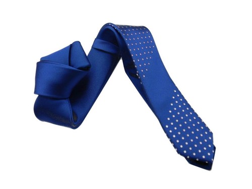 Cravatta skinny tie blu - cravatta,