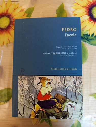 Favole testo latino fronte - testo, a