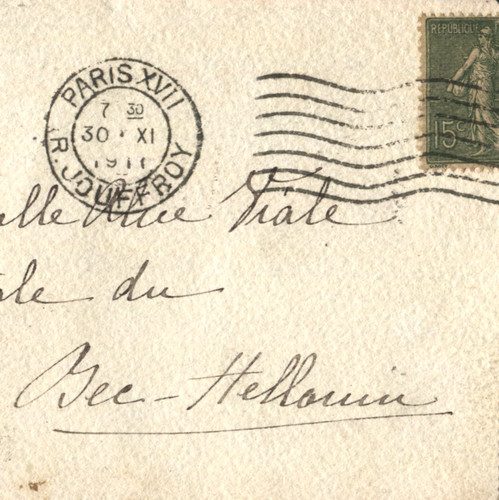 Antica lettera piegata - , 1917