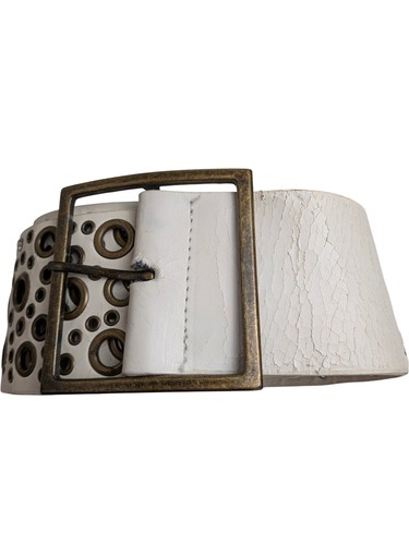 Cintura bianca larga - , vintage