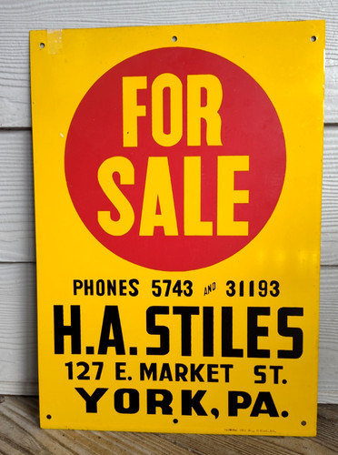 Vintage york metal h - vintage, pa