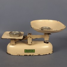 Bilancia In Metallo Da Cucina HARPER Made In England Con 2 Pesi Vintage Anni 60