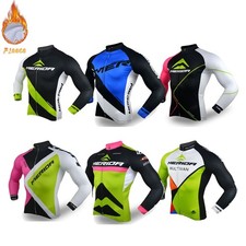 Maglia ciclismo termica uomo Merida manica lunga invernale pile bici ciclismo