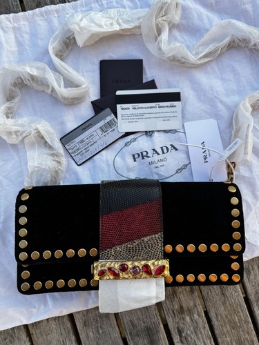 Borsa prada velluto nero - prada,