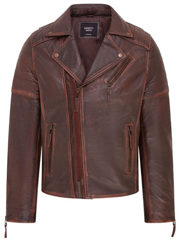 Giacca biker uomo - , marrone
