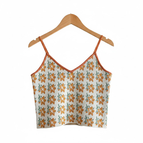 Canotta zara arancione verde - arancione,