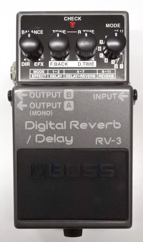 Boss digital reverb delay - boss, rv-3