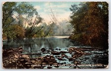 Postcard Fishing River New