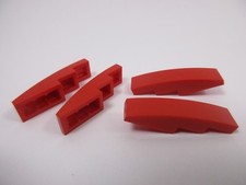 LEGO x4 Red Slope Curved 61678