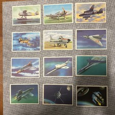 12-FIGURINE NUOVE CARTONATE-SIDAM-anni ‘60-AEREI D’OGGi-mai Incollate-Originali