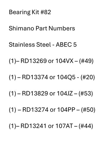 Kit cuscinetti shimano - kit,