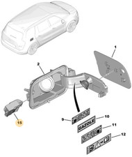 attuatore sportello carburante 9678313180 originale c4 picasso-c4 spacetourer