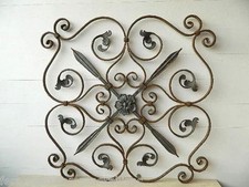 rosone in ferro battuto con foglie e fiori per barriere fai da te decoro casa 