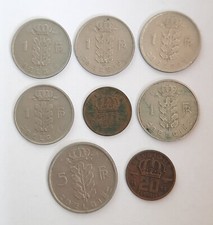 Belgio Lotto 8 Monete dal 1951 al 1959 Rare SPL