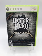 Guitar Hero: Metallica (Microsoft Xbox 360, 2009) CIB completo con manuale testato