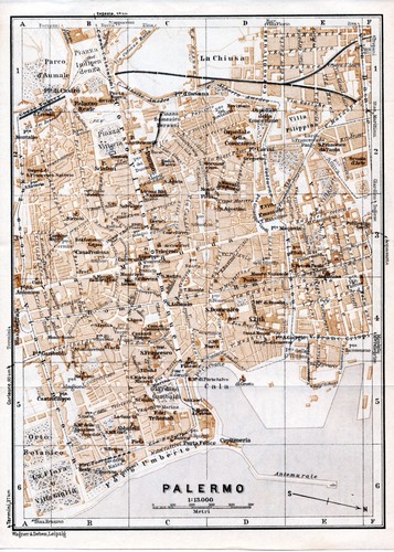 Palermo 1934 picc piantine - piantine, di