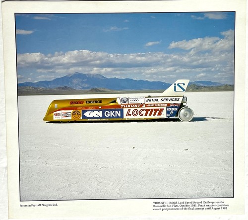 Thrust land speed record - thrust,