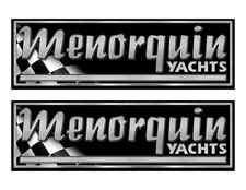 Adesivi lunghi 10" due Menorquin Yachts Classic Racing