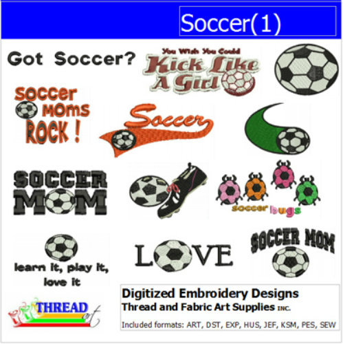 Set disegno ricamo calcio - set, calcio(1)