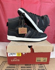 Scarpe Levi's uomo taglia 10 BB HI AMERICAN FOLKBLACK/CHARCOAL sneakers alte