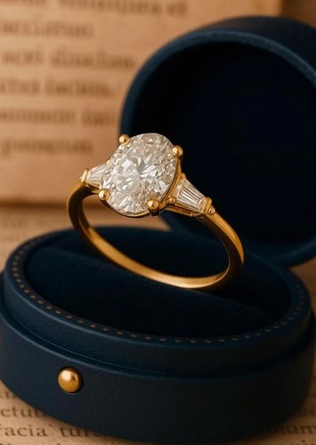 Anello moissanite fidanzamento - anello,