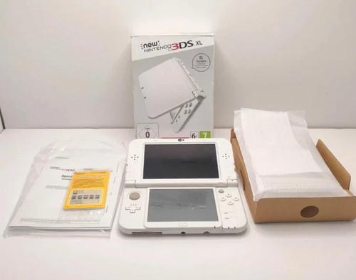 New 3ds bianco con - bianco, scatola